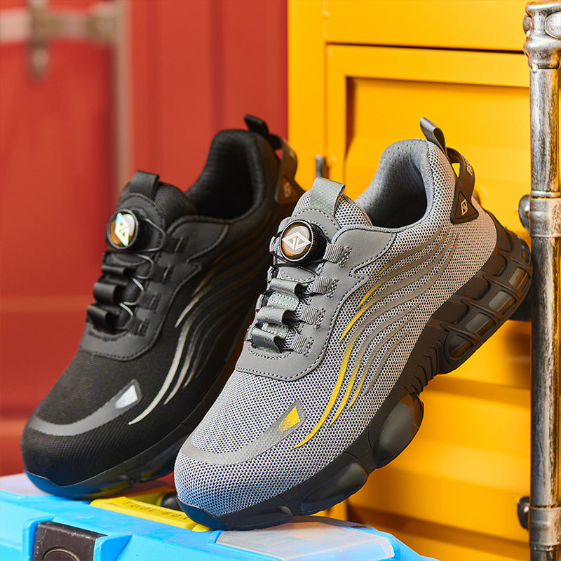 Men's Anti-smashing And Anti-penetration Steel Toe Cap Safety Shoes