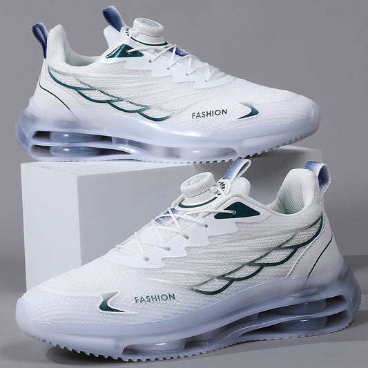 Youth Rotating Button Running Shoes – Casual Sports Sneakers