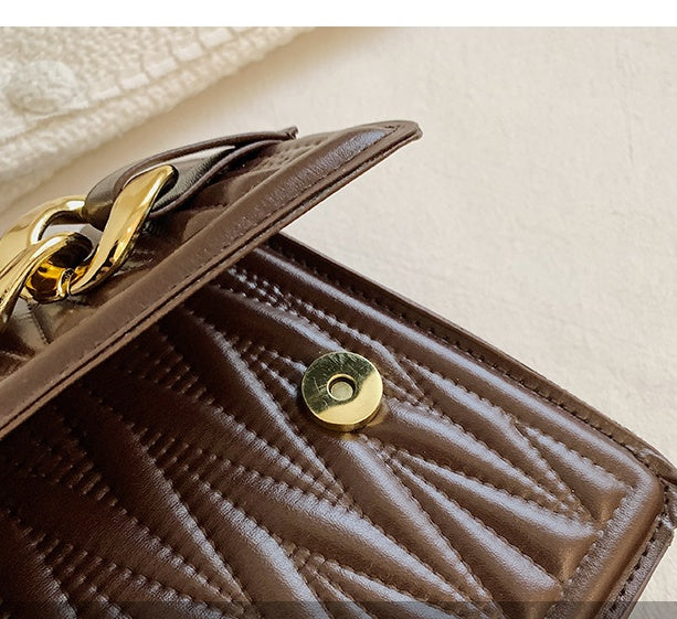 Fashionable Portable Chain Small Square Bag for Women