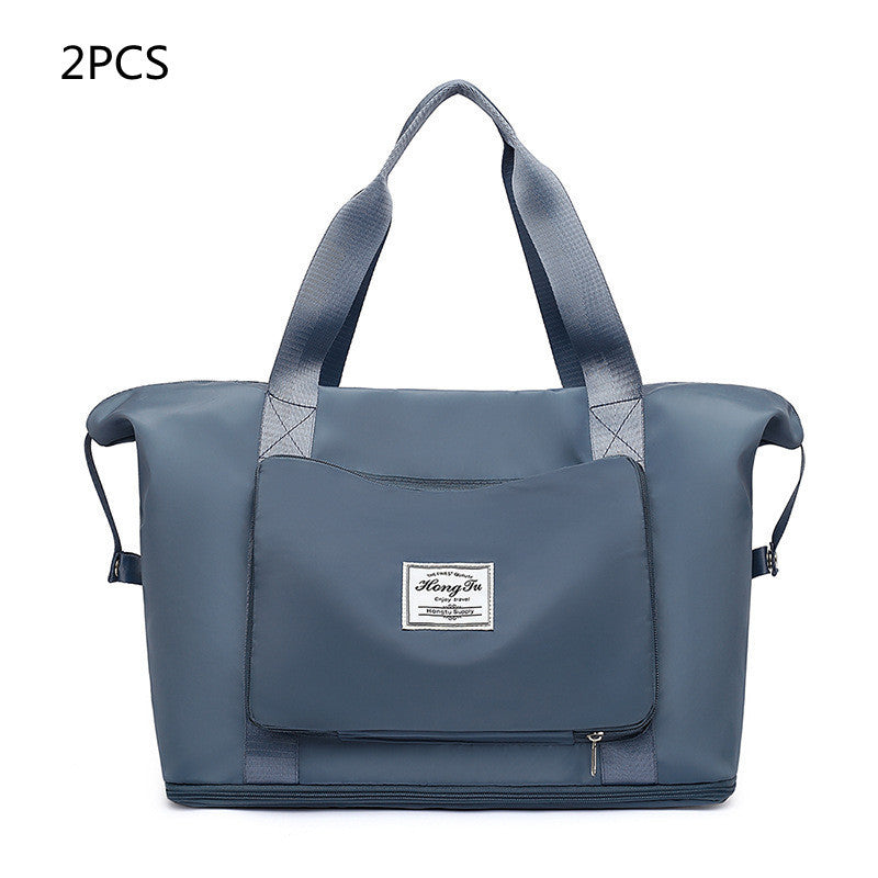 Women’s Foldable Gym Bag – Large Capacity Travel & Yoga Tote Bag