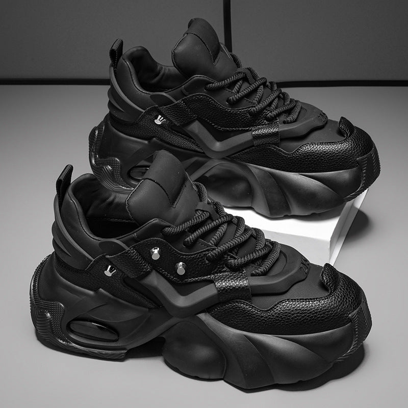 Men’s Breathable Platform Dad Shoes – Trendy Casual Style