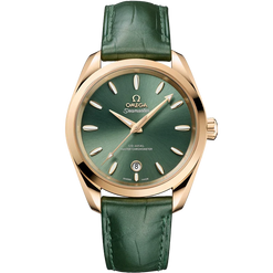 omega seamaster aqua terra moonshine? gold men's watch