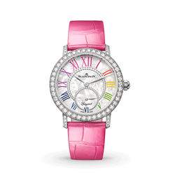 blancpain ladybird colors 18k white gold & diamonds lady's watch