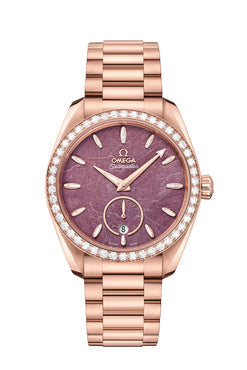 omega seamaster aqua terra chronometer 18k sedna? gold men's watch