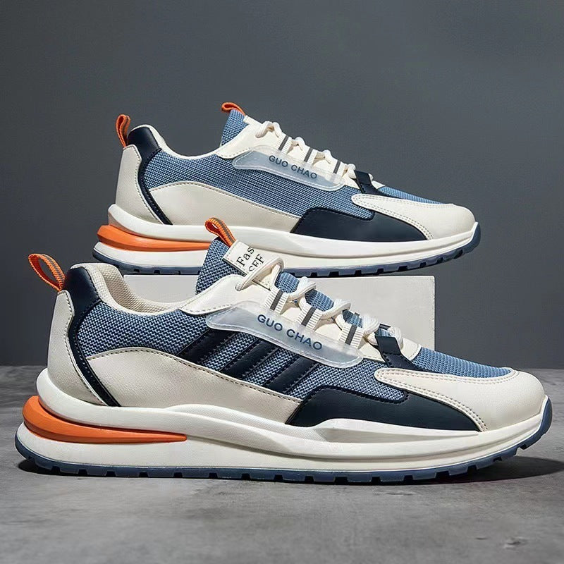 Men’s Lace-Up Mesh Running Sneakers – Breathable Comfort