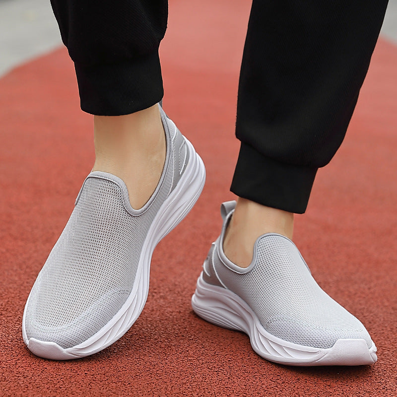 Men’s Lazy Shoes – Hollow Mesh Cloth, Breathable & Lightweight