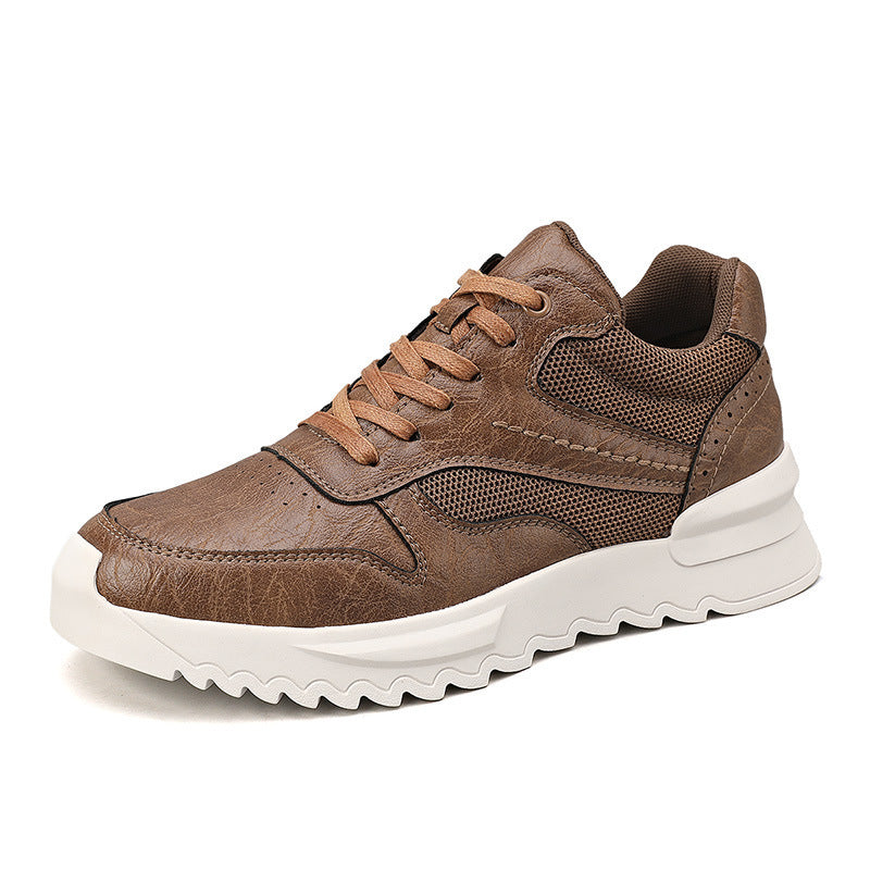 Men’s Casual Sneakers – Hidden Heel Invisible Wedge Design