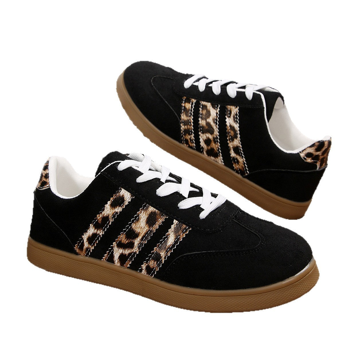 Women's Leopard Print Casual Shoes | Vintage Fashion Versatile Sneakers