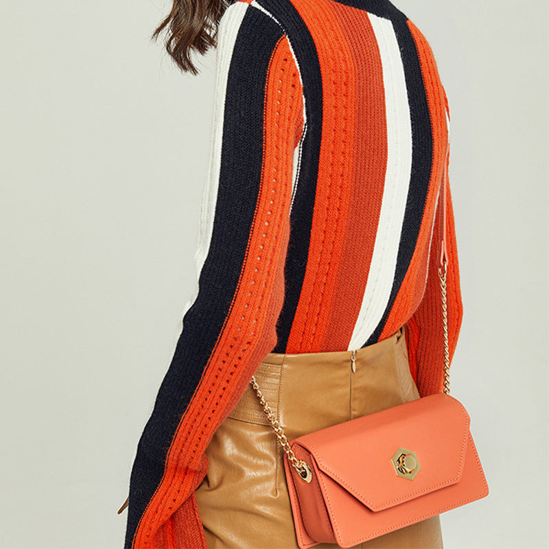 Fashion Simple Chain Small Square Bag – Elegant Commuter Women's Shoulder Bag