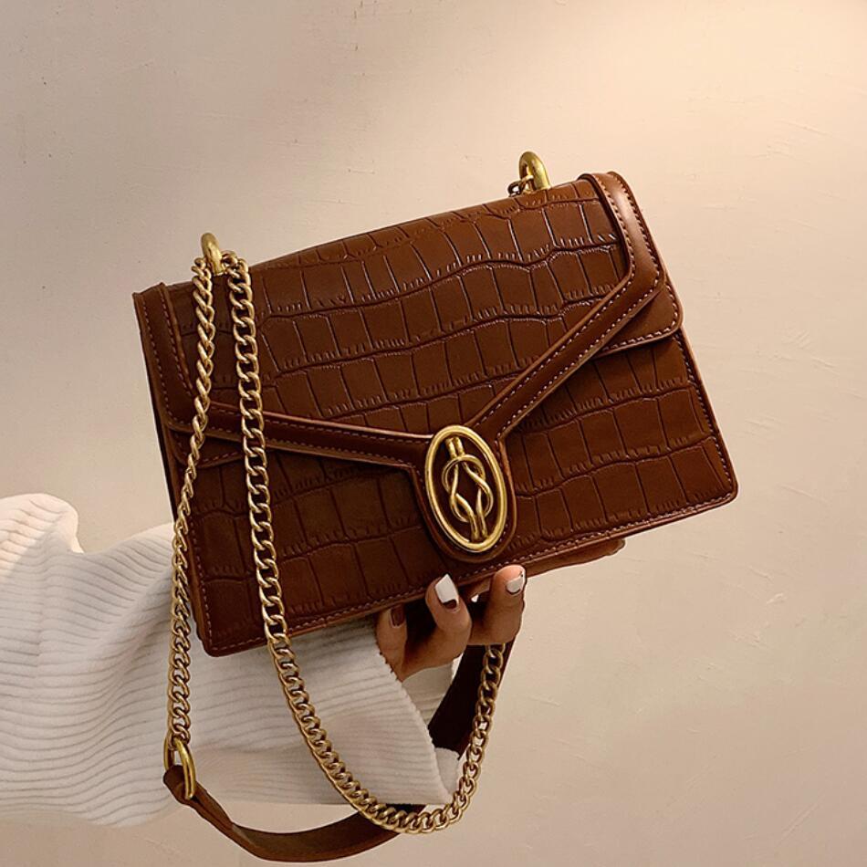 New Stone Pattern Crossbody Bag | Autumn Winter Fashion All-Match Chain Shoulder