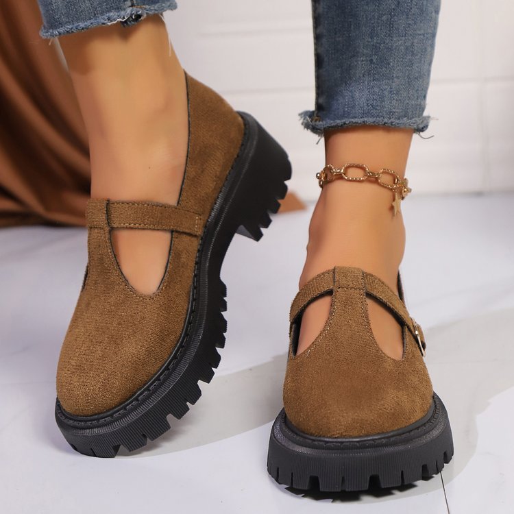 Word Buckle Stylish Casual Shoes Women