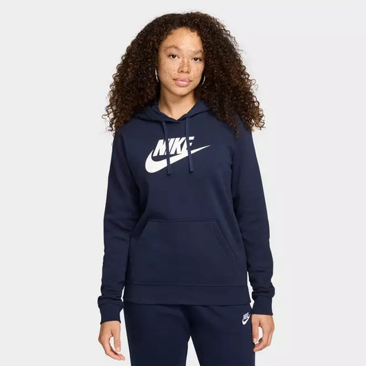 Women's Nike Sportswear Logo Club Fleece Pullover Hoodie