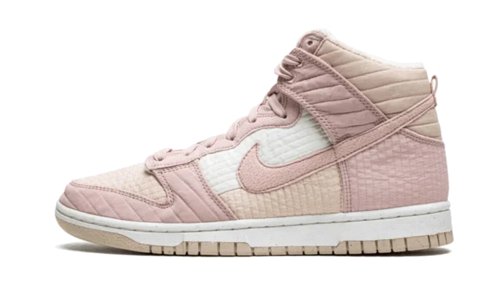 Nike Dunk High Shoes Rusty Pink White Nature Pink Oxford
