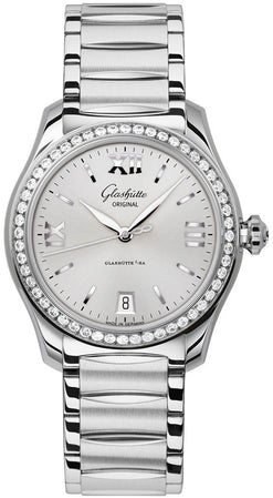 glashutte serenade stainless steel lady's watch