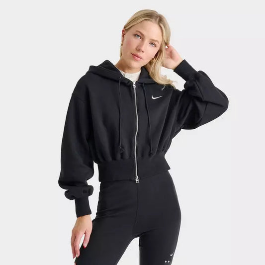 Women's Nike Sportswear Phoenix Fleece Crop Full-Zip Hoodie