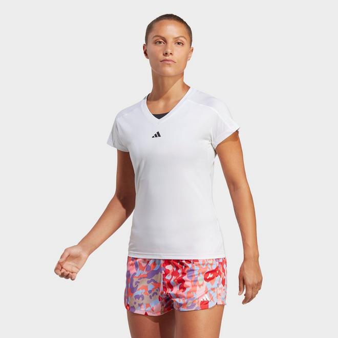 Women's adidas AEROREADY Train Essentials Minimal Branding V-Neck T-Shirt