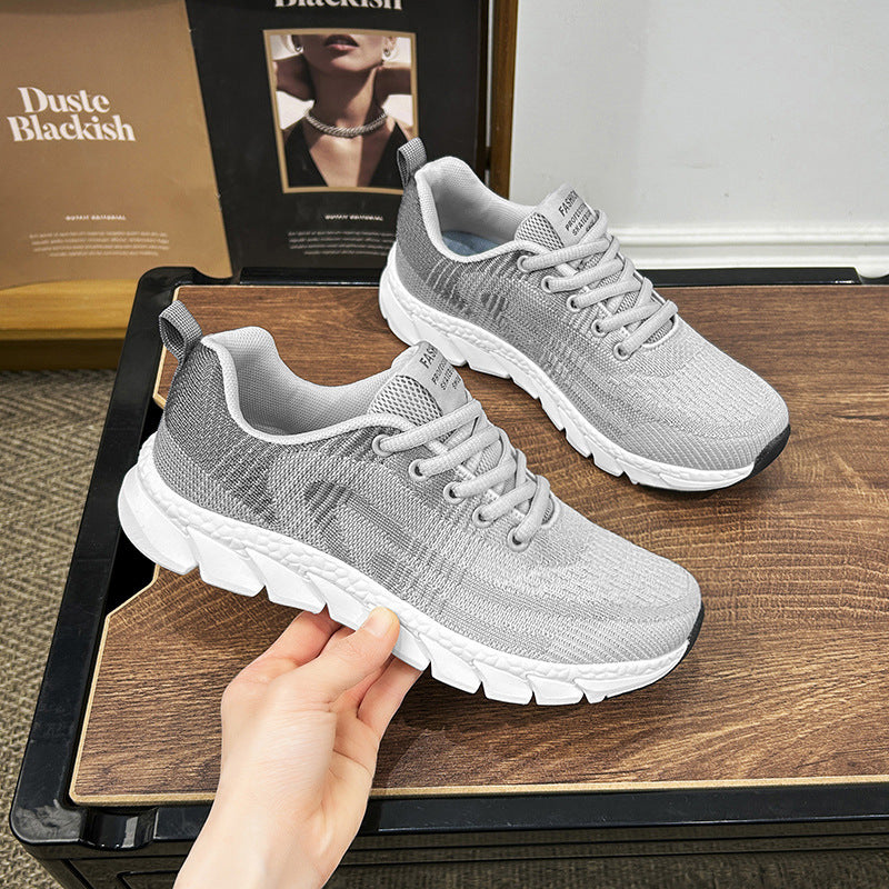 Women's Plus Size Casual Sneakers | Soft Bottom Breathable Mesh Lightweight Shoes