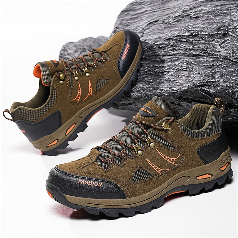 Men’s Low-top Hiking Shoes – Outdoor Non-slip Velvet Trekking Boots
