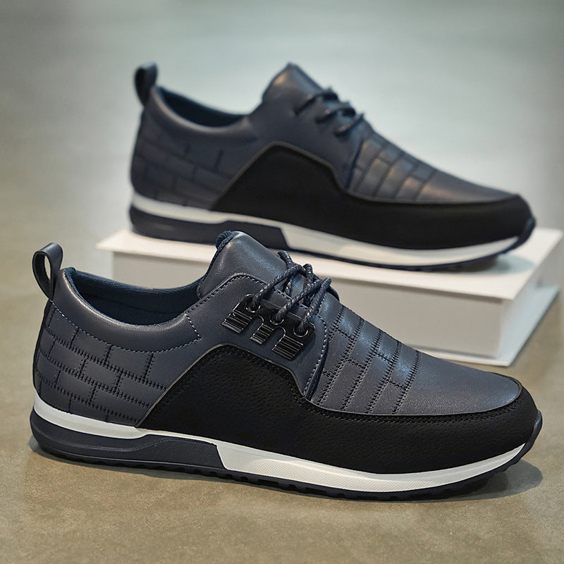 Men's Casual Leather Shoes – Spring Trendy Non-Slip Wear-Resistant