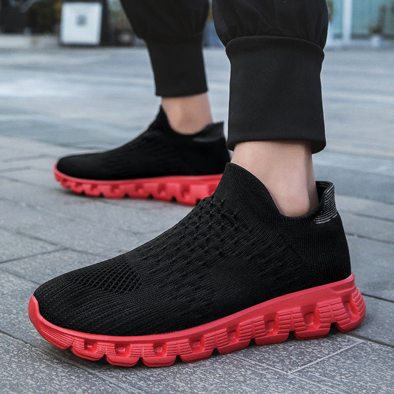 Slip-on Plus Size Flying Woven Women's Shoes | Lightweight & Breathable Comfort