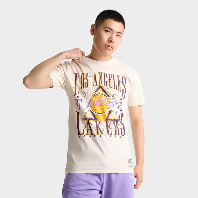 Men's Mitchell & Ness Los Angeles Lakers NBA Shattered Lockup T-Shirt