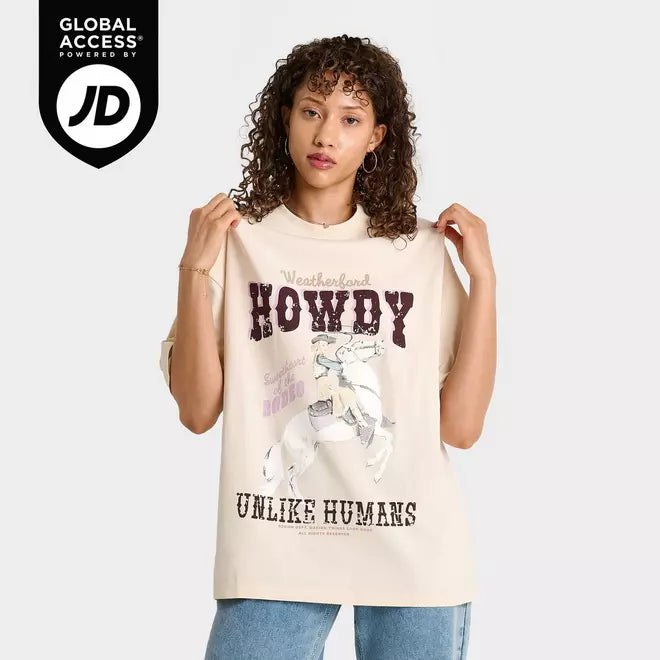 Women's Unlike Humans Howdy T-Shirt