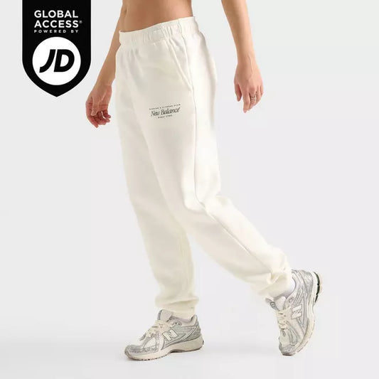 Women's New Balance Logo Cuffed Jogger Pants