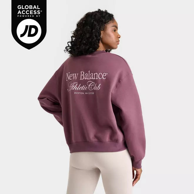 Women's New Balance Linear Club Crewneck Sweatshirt