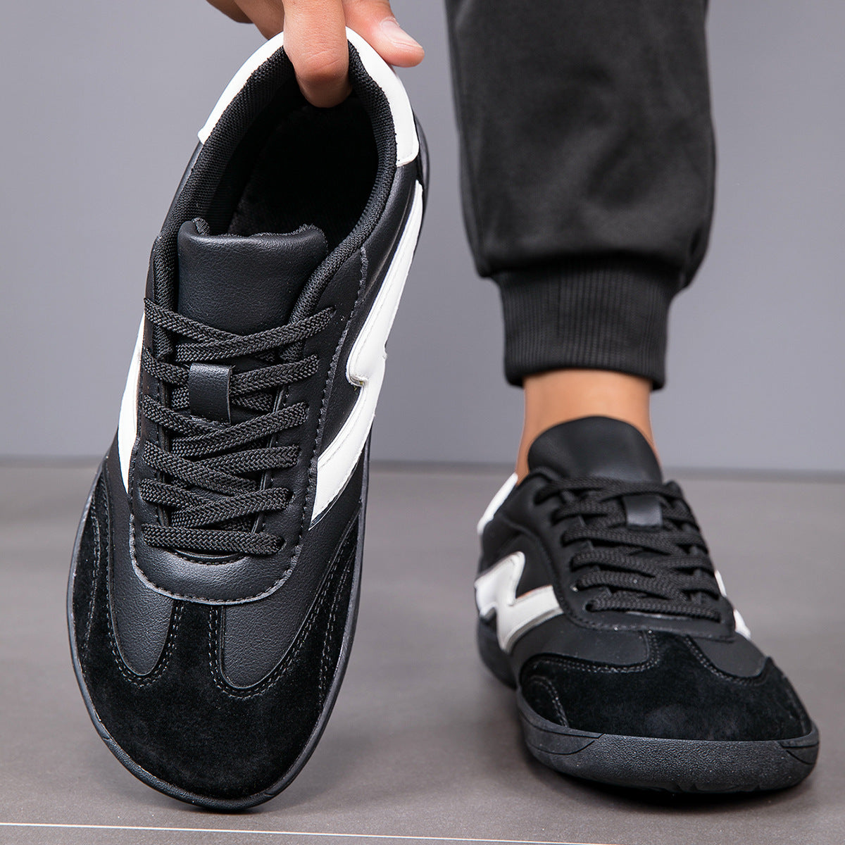 Men’s Fashion Sneakers – Plus Size, Wide Toe, Casual Comfort