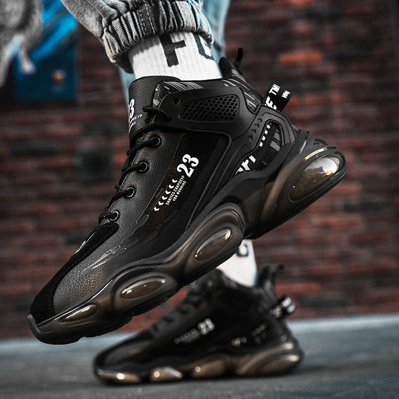 Men’s High-Top Basketball Sneakers – Casual Platform Shoes