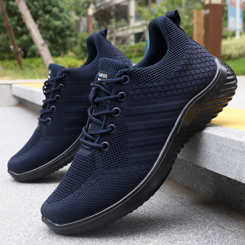 Men’s Breathable Mesh Sneakers – Durable Polyurethane Casual Shoes
