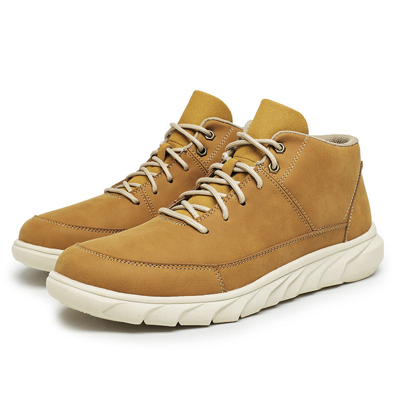 Men’s Mid-Top Outdoor Wear-Resistant Worker Boots