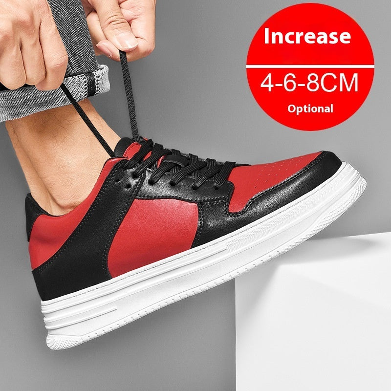 Men’s Summer Height Increasing Shoes – 8cm Invisible Lift, Breathable Platform Sports Sneakers
