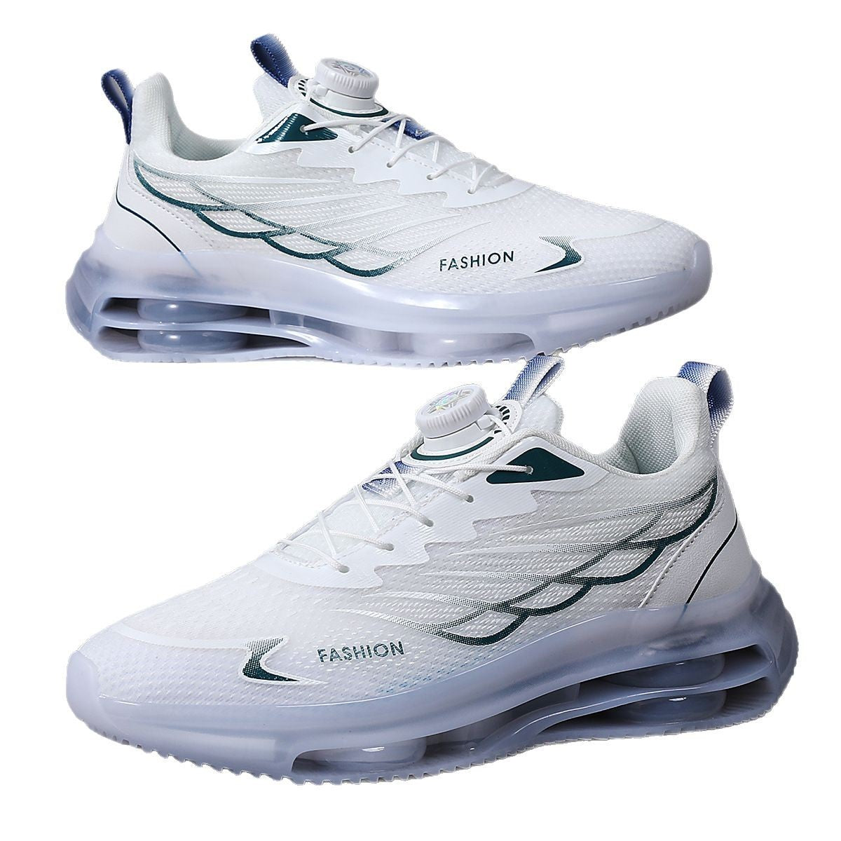 Youth Rotating Button Running Shoes – Casual Sports Sneakers