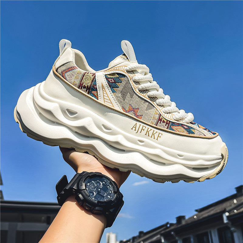 Men’s Height Increasing Casual Sneakers – Breathable Dad Shoes