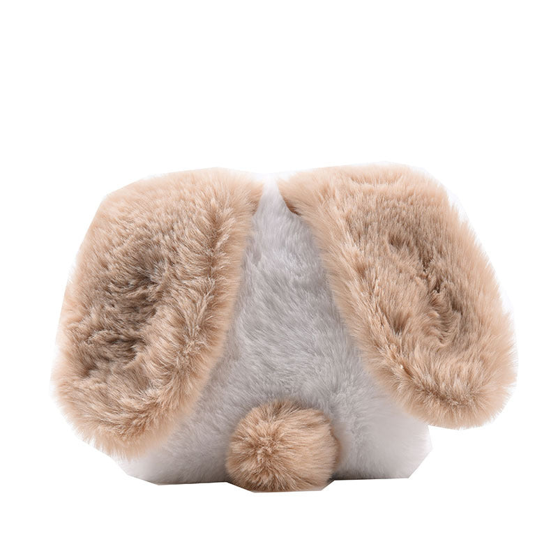 Plush Bunny Ear Handbag – Cute Macaron Color Women's Bag