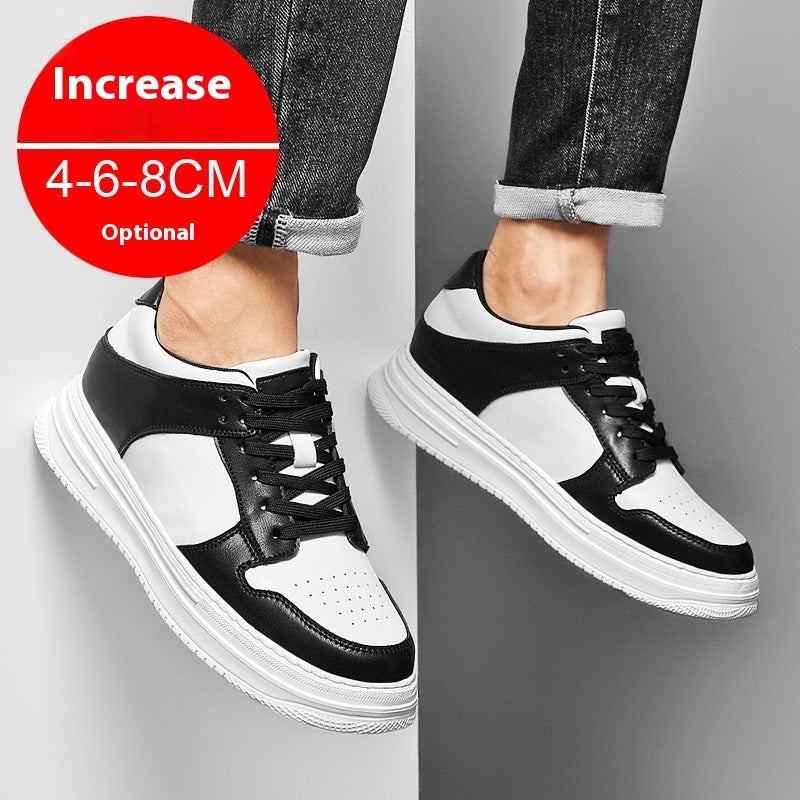 Men’s Summer Height Increasing Shoes – 8cm Invisible Lift, Breathable Platform Sports Sneakers