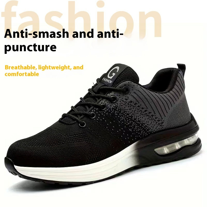 Men’s Lightweight Safety Sneakers – Anti-Smash & Anti-Penetration Work Shoes