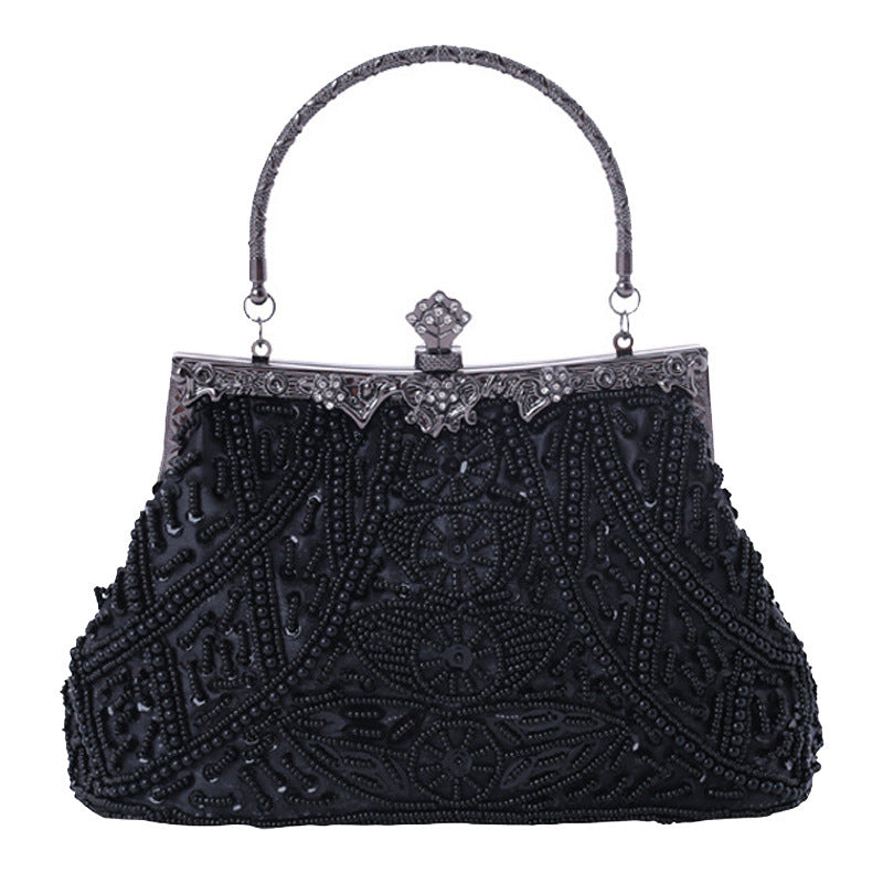 Women’s Embroidered Handbag – Beaded Evening Dress Purse
