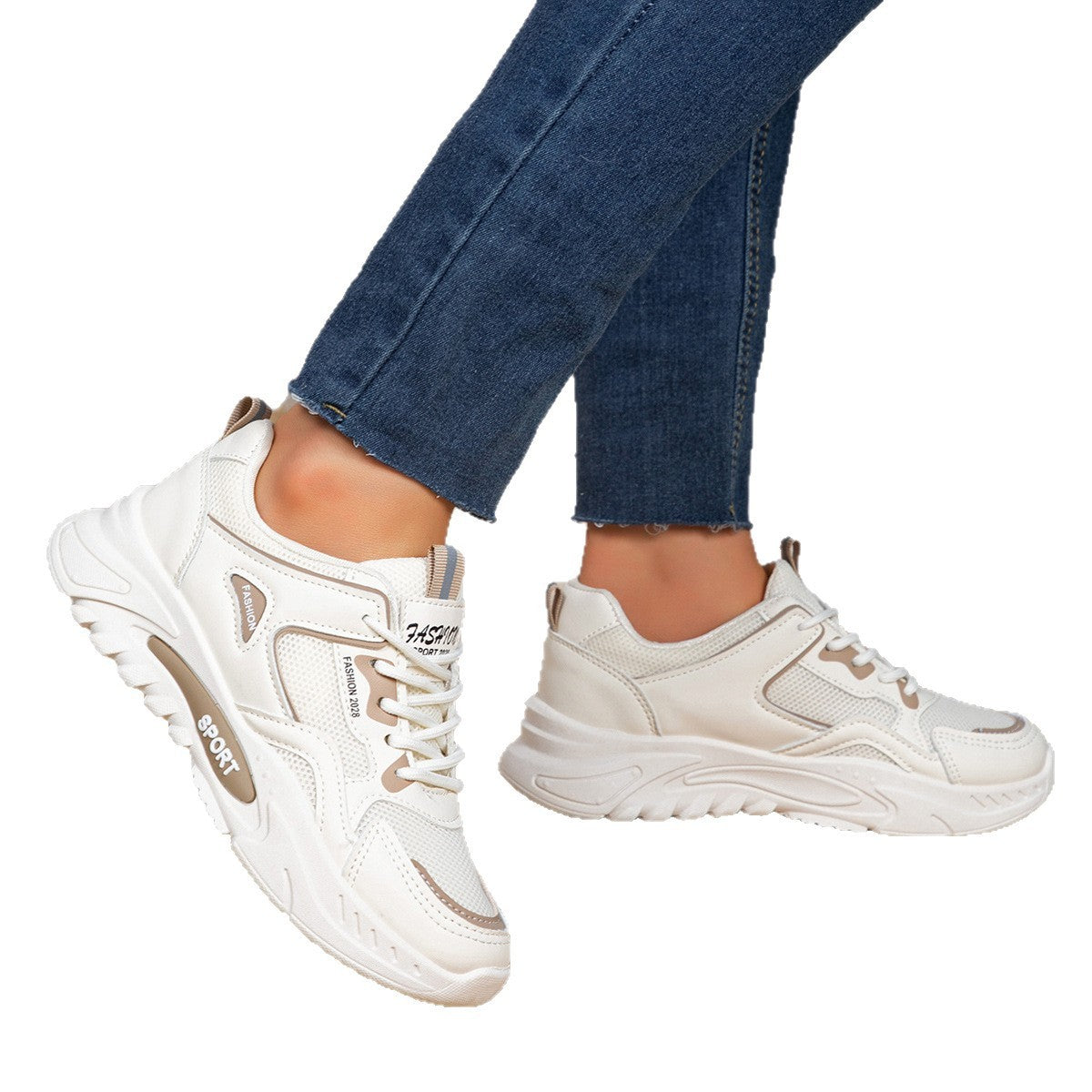 Women's Elevator Platform Sneakers | Breathable Mesh Casual Style