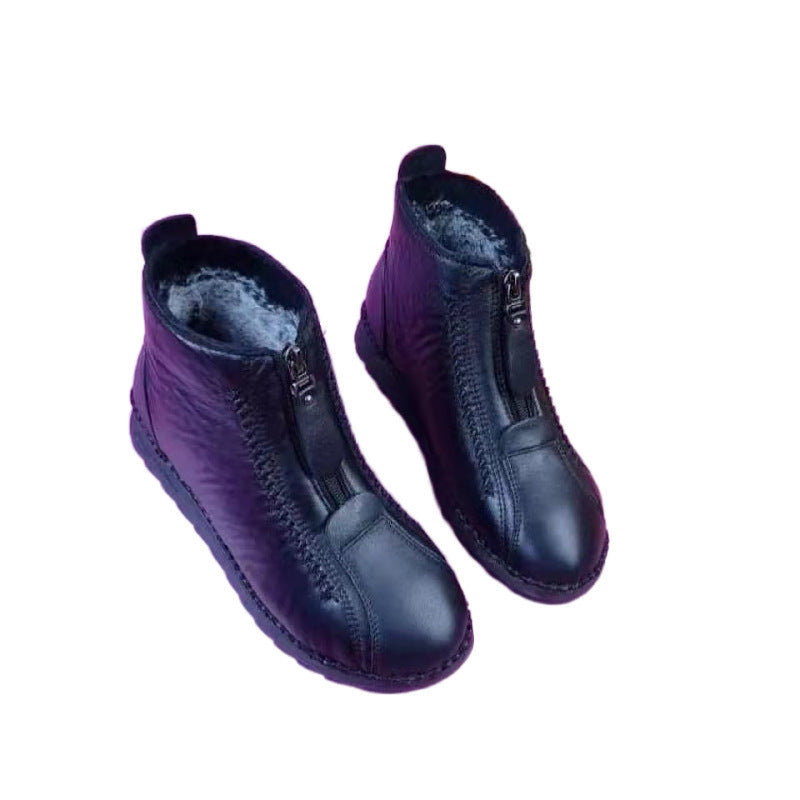 Winter New Cotton Shoes Women Plus Velvet Anti-skid To Keep Warm