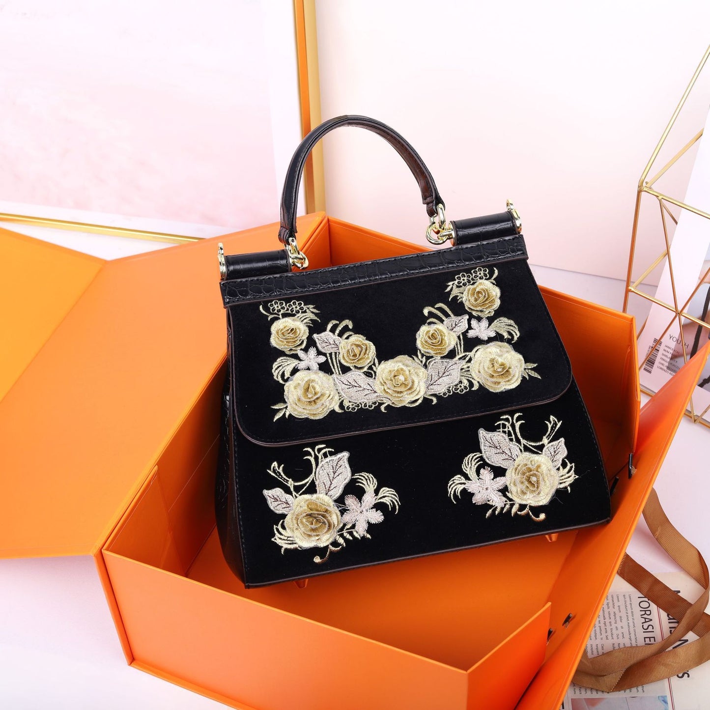 Women’s Designer Flower Handbag – Unique Style Ladies Bag