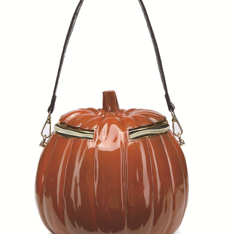 Women’s Pumpkin Shoulder Bag – Casual Multi-purpose Crossbody