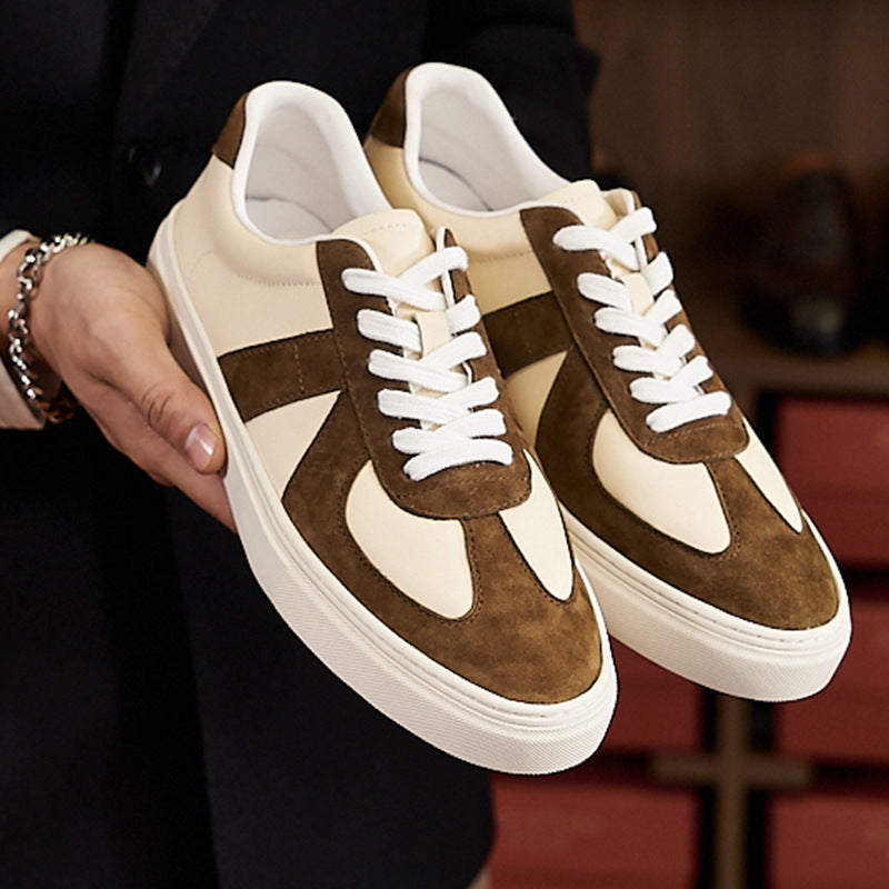 Men’s & Women’s Retro Skateboard Shoes – Casual Color Matching Flats