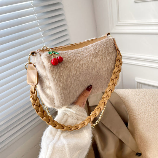 Ladies Flower Shoulder Strap Bag – Sweet New Zealand Style Shoulder Handbag