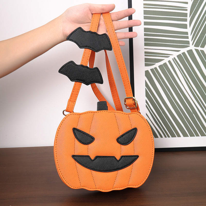 Women’s Halloween Shoulder Bag – Pumpkin Cartoon Personalized Bag