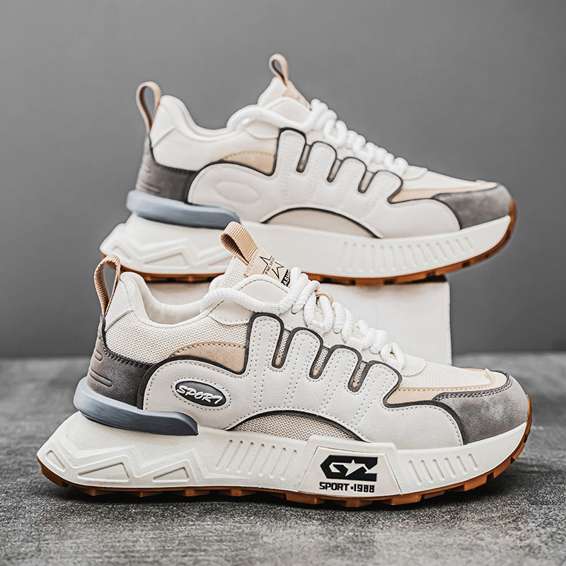 Men’s Fashion Mesh Sneakers – Trendy Casual Dad Shoes