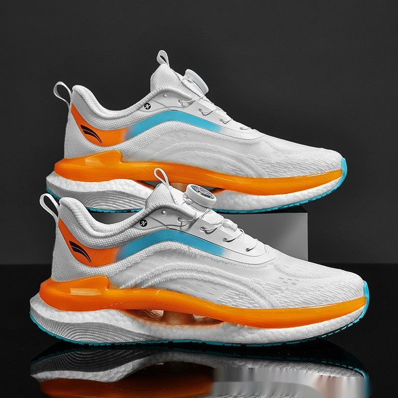 Men’s Breathable Running Shoes – Popcorn Sole Lightweight Sneakers