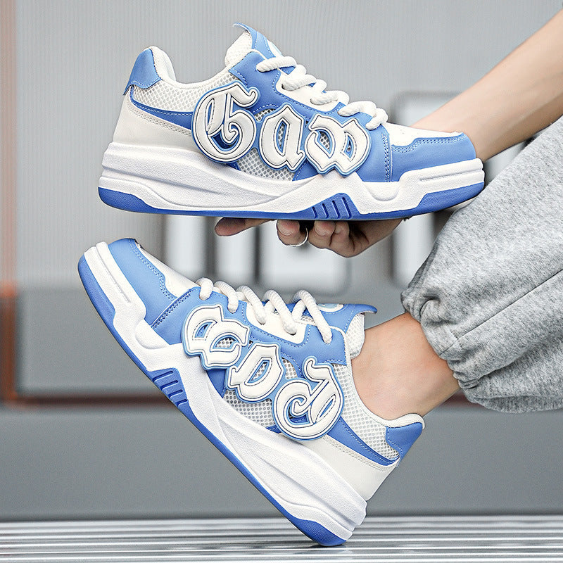 Men’s Mesh Platform Casual Canvas Shoes – Breathable Sneakers