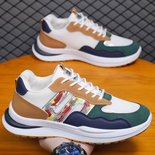 Plus Size Men's Mesh Sneakers – Breathable Sports and Casual Shoes